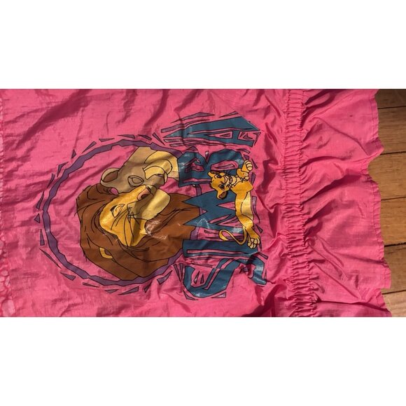 Vintage Disney The Lion King 90s Windbreaker Jacket  AND Simba Nala Jeans SZ 10 - Picture 15 of 16